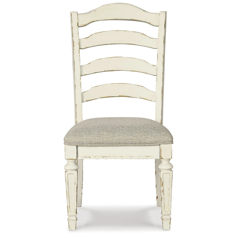 Signature Design by Ashley Realyn White / Light Brown 9-Piece Dining Package