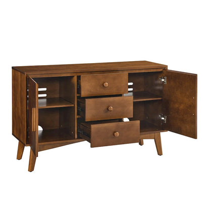 47.3 Mid Century Modern Sideboard Buffet Cabinet with Storage,Storage Cabinet with 2 Doors and 3 Drawers,Accent Console Table