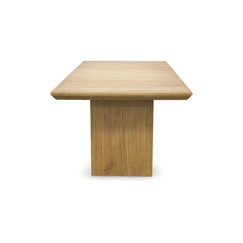 Signature Design by Ashley Sherbana Light Brown Rectangular Dining Extension Table - 40W x 90D x 30H