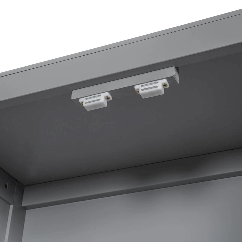 Wooden Platform Storage Bed Full Size Bed Frame with Storage Headboard