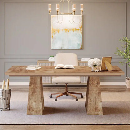 63 Inches Modern Executive Office Desk Large Computer Conference Table