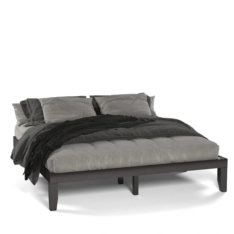 Costway King Size 14 Wooden Bed Frame Mattress Platform Wood Slats