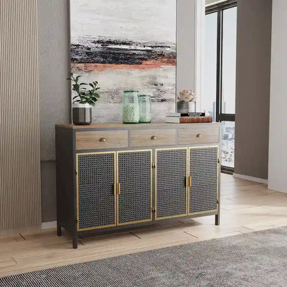 Freestanding Sideboard Storage Cabinet Entryway Floor Cabinet