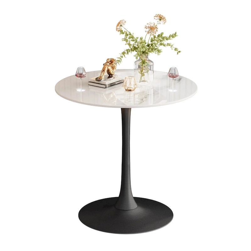 39.37 High Bar Table Round Cafe Bistro Pub Cocktail Kitchen Table Sintered Stone-top