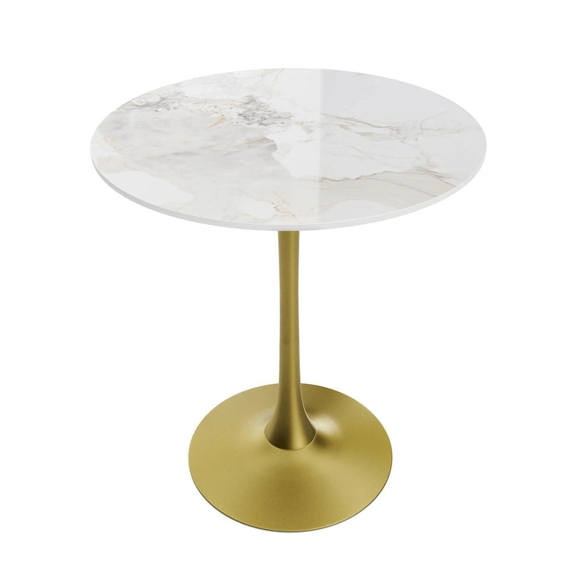 39.37 High Bar Table Round Cafe Bistro Pub Cocktail Kitchen Table Sintered Stone-top