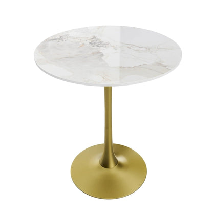 39.37 High Bar Table Round Cafe Bistro Pub Cocktail Kitchen Table Sintered Stone-top