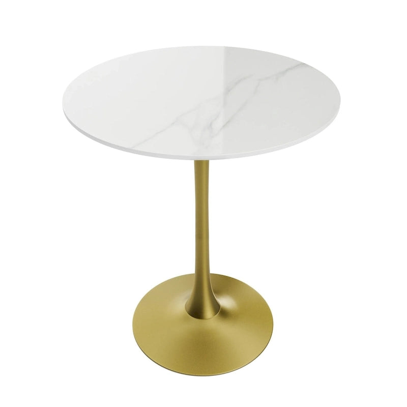 39.37 High Bar Table Round Cafe Bistro Pub Cocktail Kitchen Table Sintered Stone-top