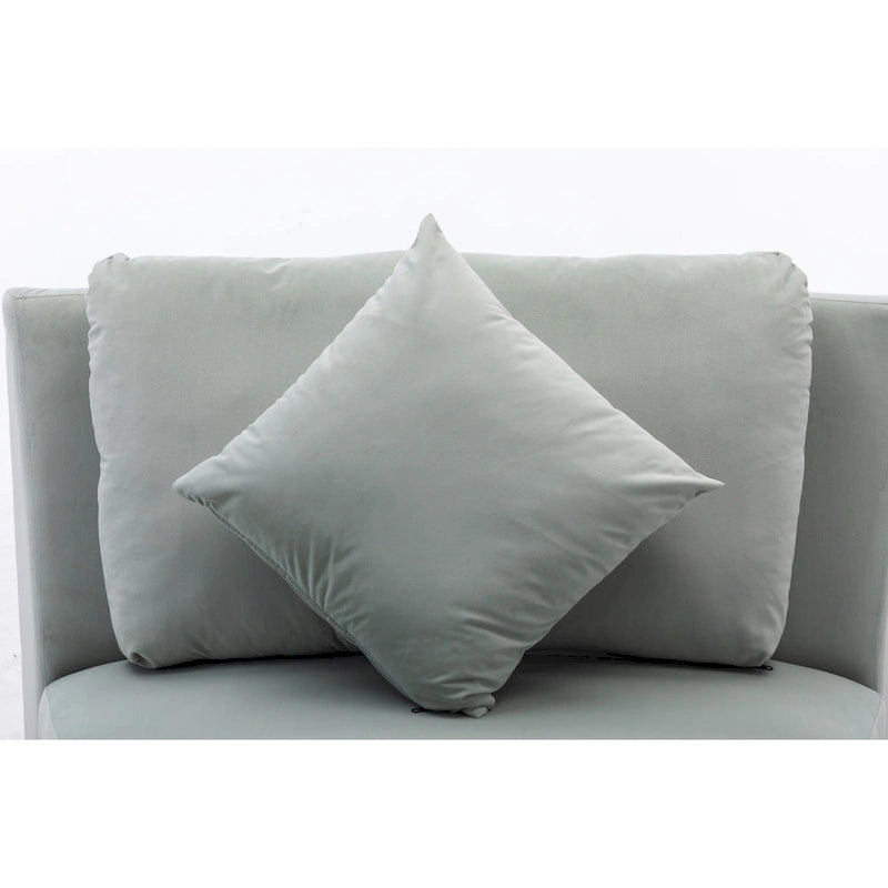 136 Velvet Semicircle couch Modular Curve Sectional Sofa