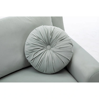 136 Velvet Semicircle couch Modular Curve Sectional Sofa