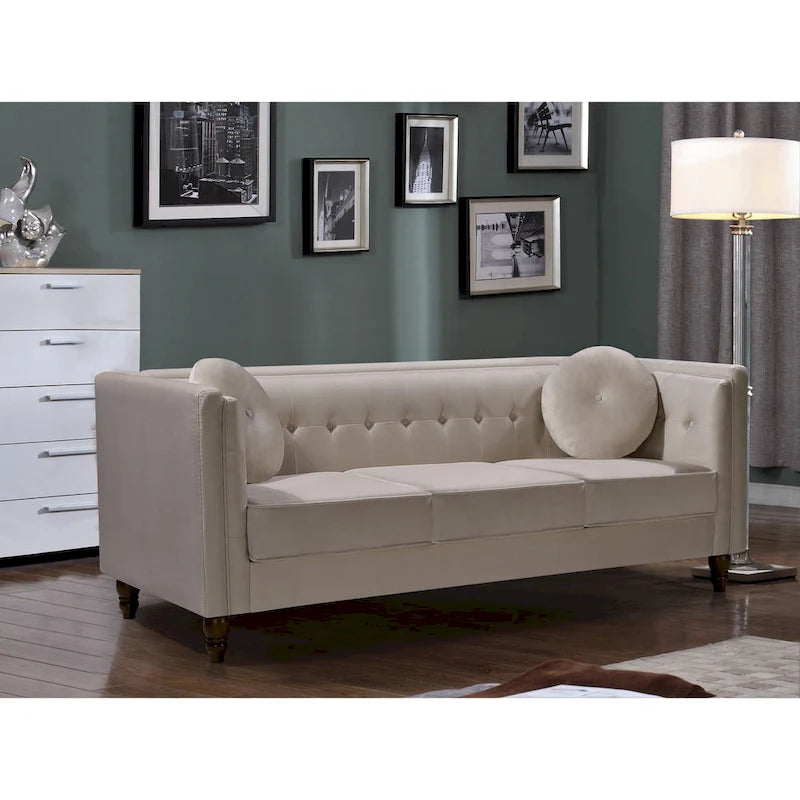 Roberta Velvet Chesterfield Sofa