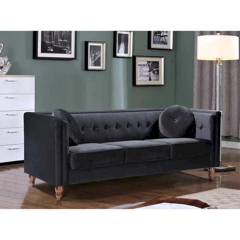 Roberta Velvet Chesterfield Sofa