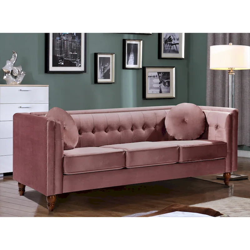 Roberta Velvet Chesterfield Sofa
