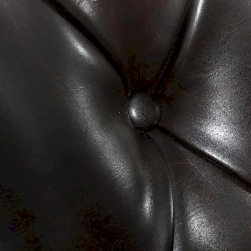 Malone Brown Leather Club Chair by Christopher Knight Home