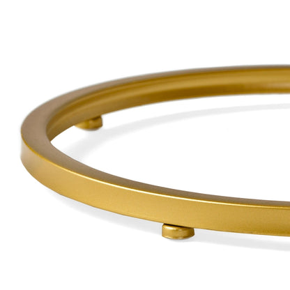 Ingersol Indoor Iron and Faux Wood C Shaped End Table by Christopher Knight Home