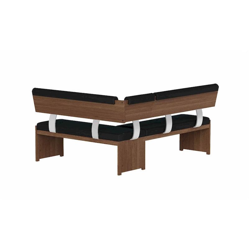 Somette Upholstered Nook with Solid Wood Frame