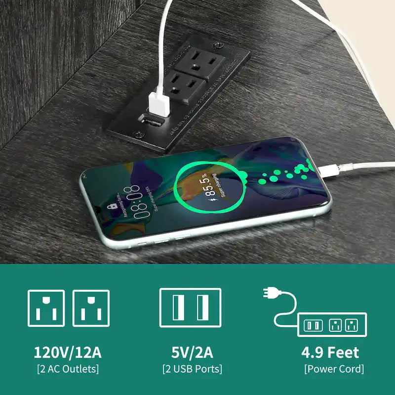 Moasis Farmhouse Corner TV Stand for TVs up to 55 Wood TV Media Console Entertainment Center