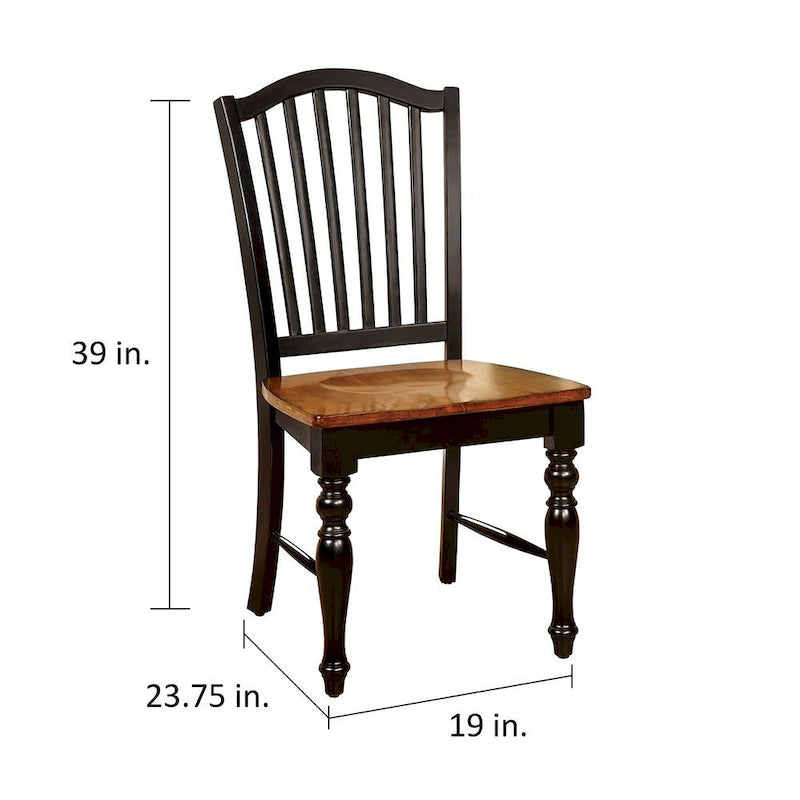 Glen Oak Transitional Wood Two-tone 9-Piece Dining Set by The Gray Barn