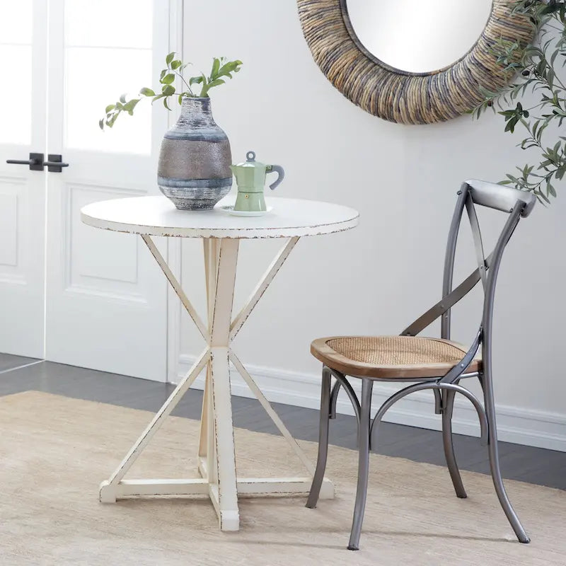 Wood Accent Table - White or Brown - Roche River Decor