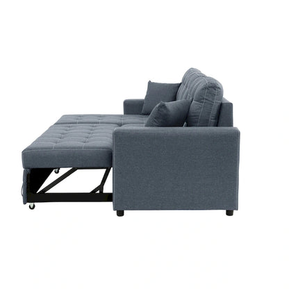 Poundex Reversible Convertible Sectional Sleeper with Storage