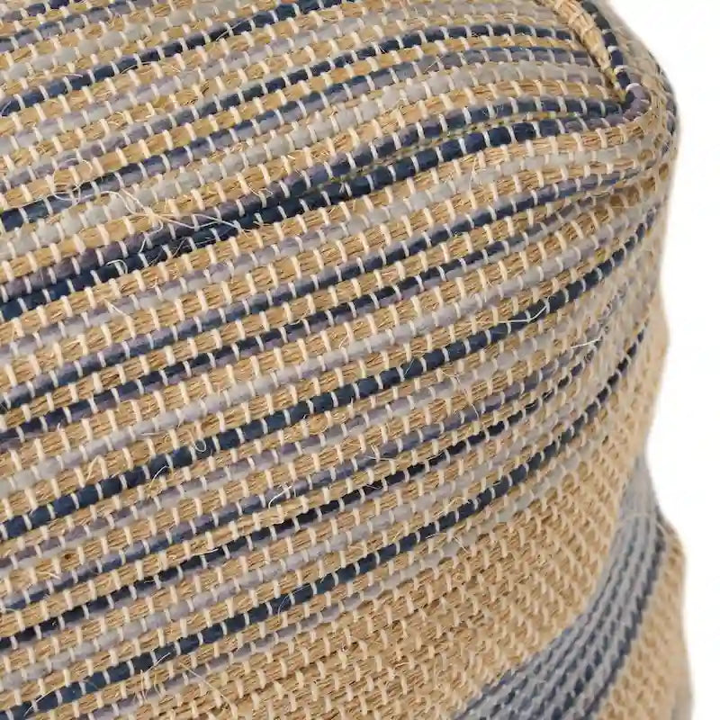 Caiman Handcrafted Boho Fabric Pouf by Christopher Knight Home