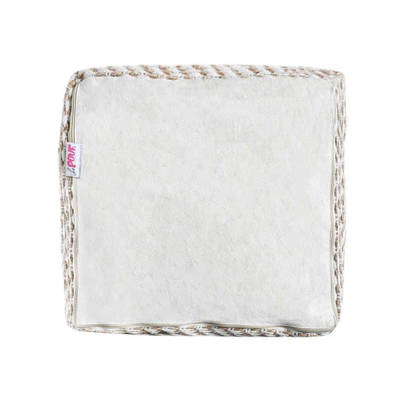 Caiman Handcrafted Boho Fabric Pouf by Christopher Knight Home