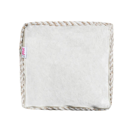 Caiman Handcrafted Boho Fabric Pouf by Christopher Knight Home