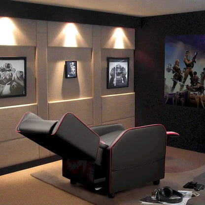 BOSSIN PU Leather Ergonomic Gaming Single Recliner Seating Sofa for Living Room