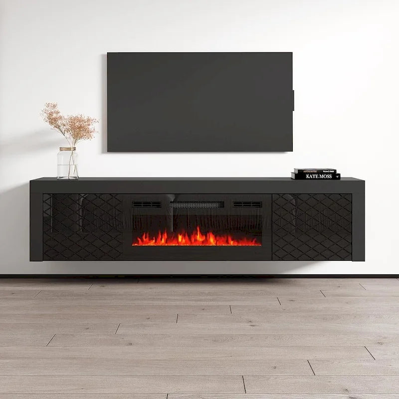Dia BL-EF Electric Fireplace 71 TV Stand