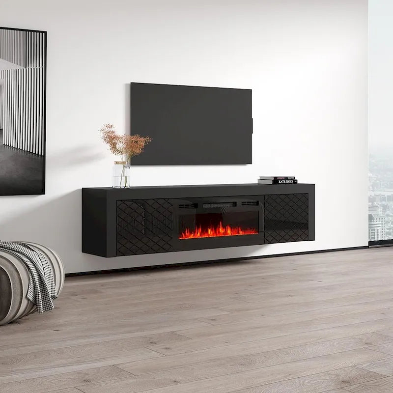 Dia BL-EF Electric Fireplace 71 TV Stand