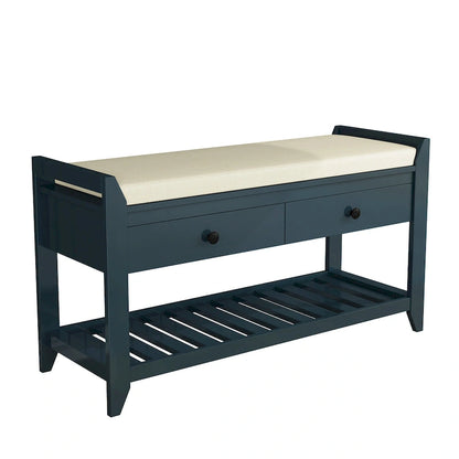 Entryway Storage Bench with Drawers