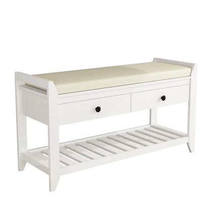 Entryway Storage Bench with Drawers