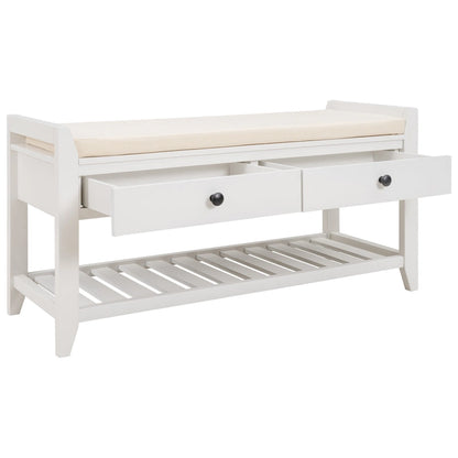 Entryway Storage Bench with Drawers