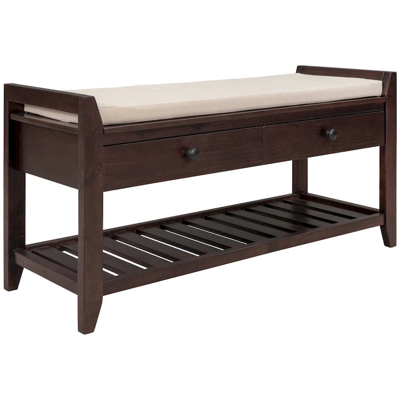 Entryway Storage Bench with Drawers