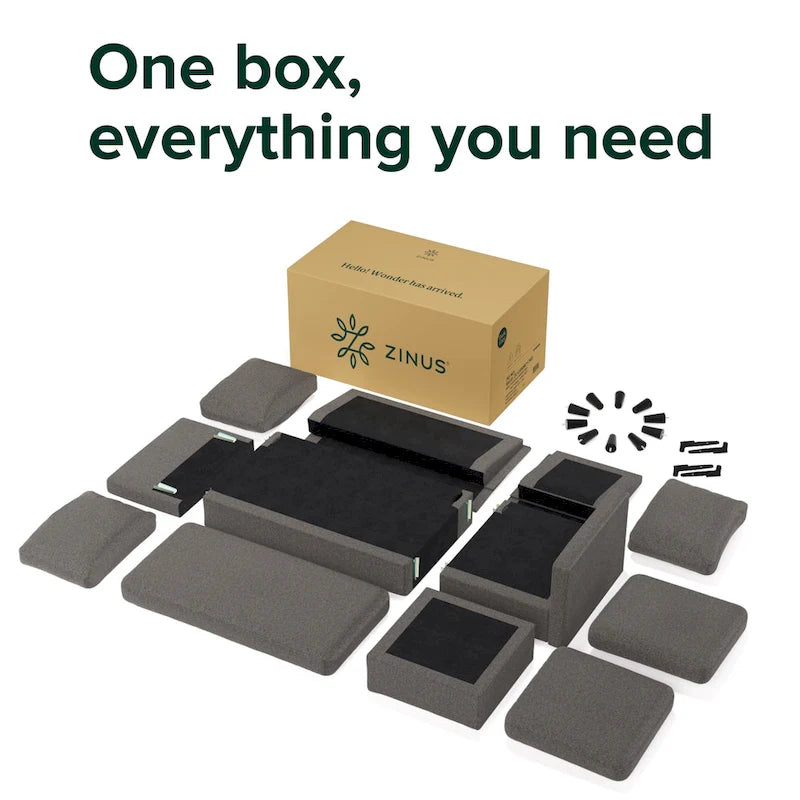 Priage by ZINUS Convertible Sectional Sofa with Reversible Chaise