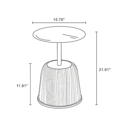 Manhattan Comfort Modern Anderson 1.0 Upholstered End Table