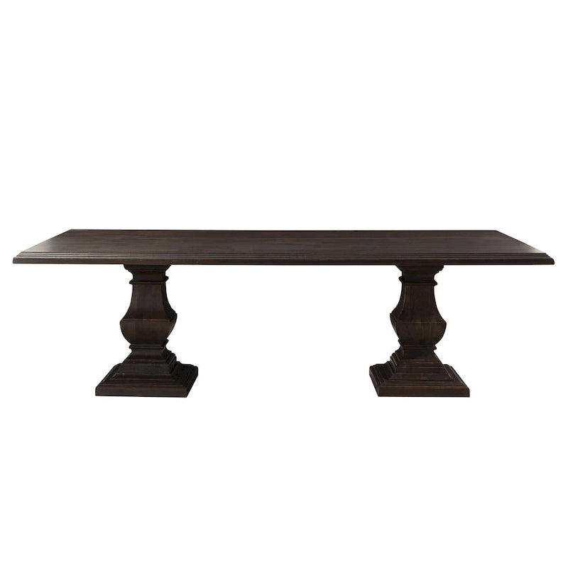 Toulon Vintage Brown Rectangle Dining Table