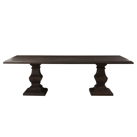 Toulon Vintage Brown Rectangle Dining Table