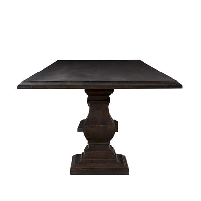 Toulon Vintage Brown Rectangle Dining Table