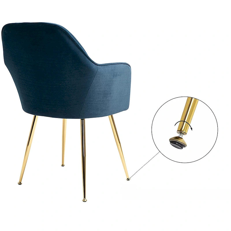 AVAWING Upholstered Dining Chair (Set of 6) Velvet Accent Arm Chair