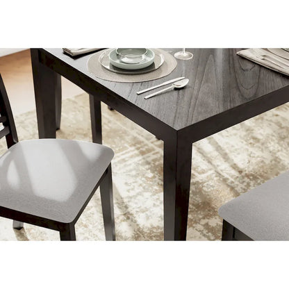 Signature Design by Ashley Langwest Dining Table and 4 Chairs and Bench (Set of 6)