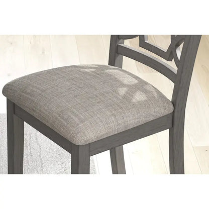 Signature Design by Ashley Langwest Dining Table and 4 Chairs and Bench (Set of 6)