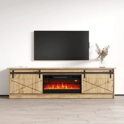 Granero BL-EF Electric Fireplace 79 TV Stand