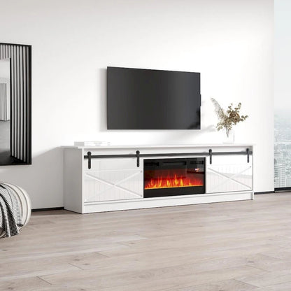 Granero BL-EF Electric Fireplace 79 TV Stand