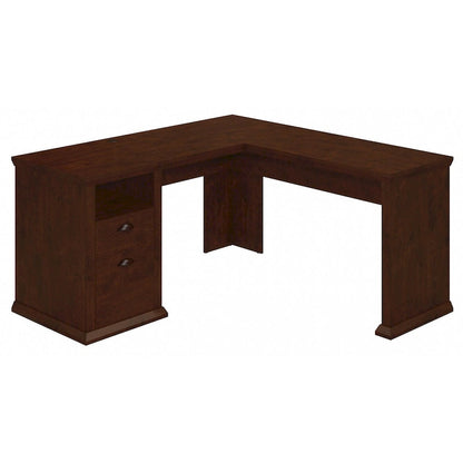 Bush Furniture Yorktown 60W L Shaped Office Desk with Storage