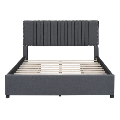 Queen Size Upholstered Platform Bed