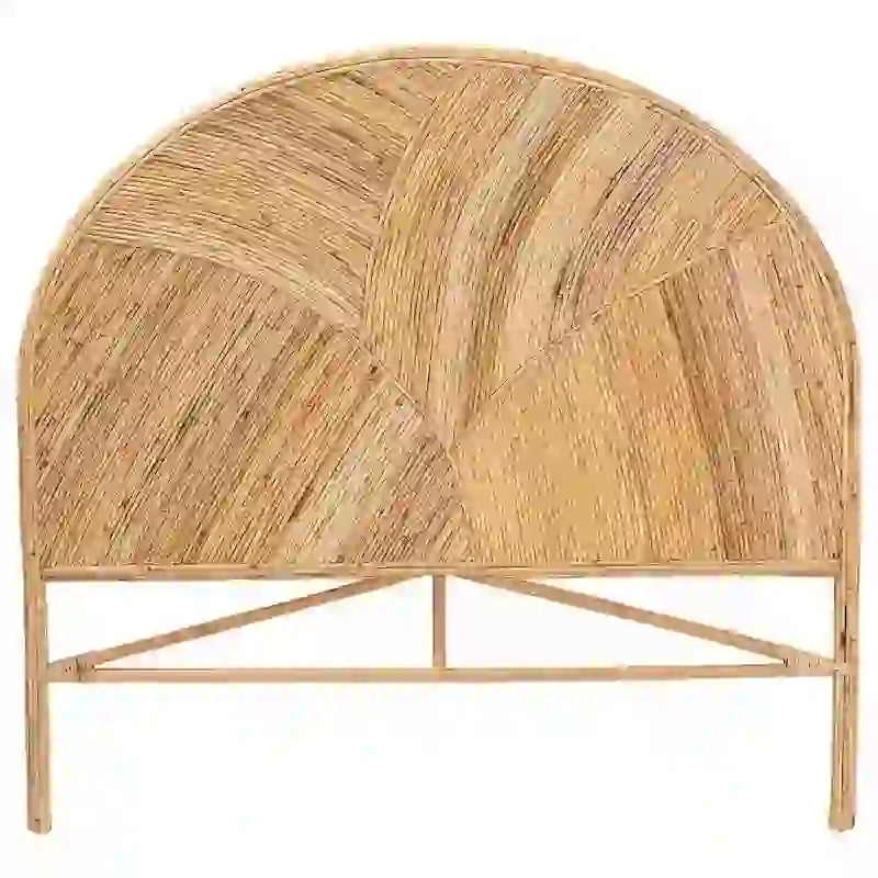 Seana Bohemian Rattan Standalone Headboard