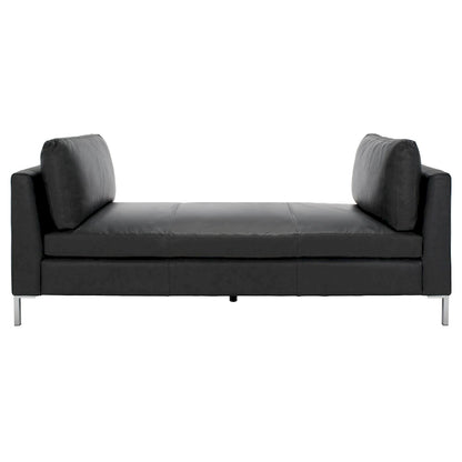 SAFAVIEH Couture Shirl Leather Bench - 81 In W x 32 In D x 34 In H - 81Wx32Dx34H