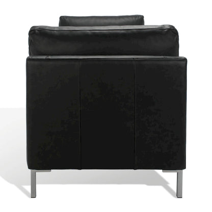 SAFAVIEH Couture Shirl Leather Bench - 81 In W x 32 In D x 34 In H - 81Wx32Dx34H