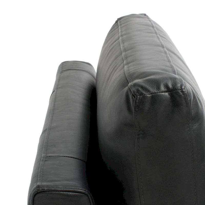 SAFAVIEH Couture Shirl Leather Bench - 81 In W x 32 In D x 34 In H - 81Wx32Dx34H