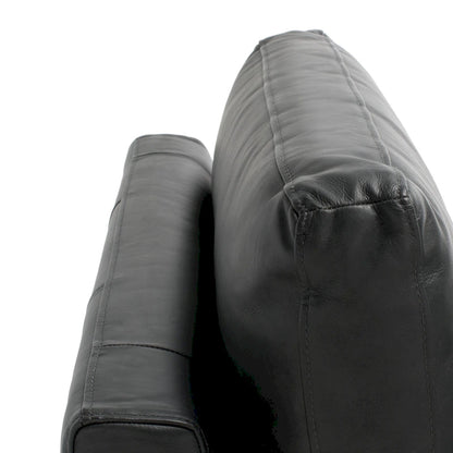 SAFAVIEH Couture Shirl Leather Bench - 81 In W x 32 In D x 34 In H - 81Wx32Dx34H